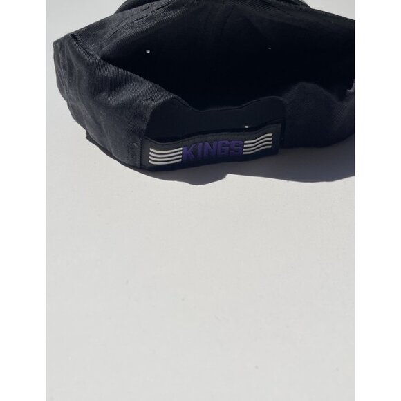 Sacramento Kings Strapback Hat Adult One Size Black Basketball NBA Vtg Hit Wear - Picture 6 of 10